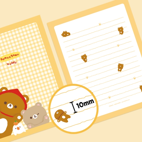 [FL-116-1] 고무고무 버디 편지지