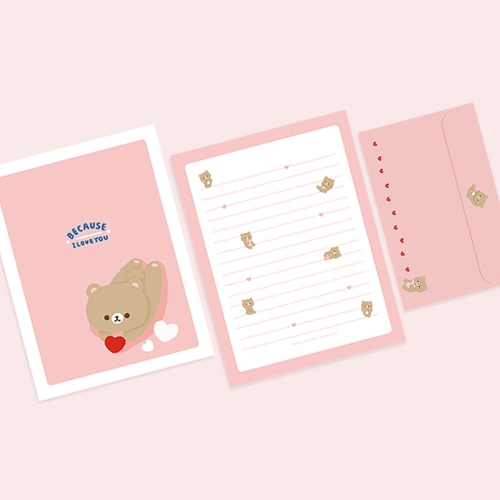 [FL-116-3] 고무고무 버디 편지지