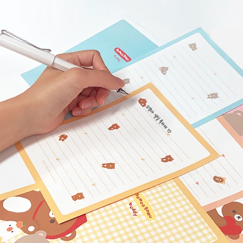 [FL-116-3] 고무고무 버디 편지지