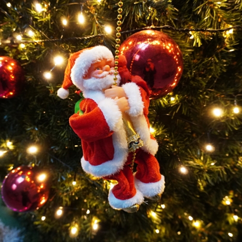 크리스마스 산타 작동완구 6종 인형 춤추는 줄타는 사다리 색소폰 굴뚝 힙합 루돌프 산타