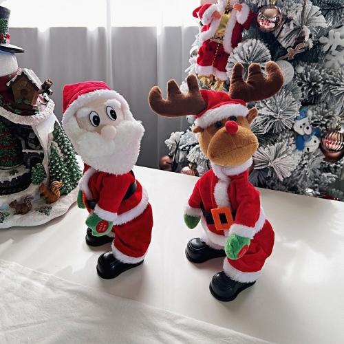 크리스마스 트월킹 산타 루돌프 인형 엉덩이 춤추는 인형