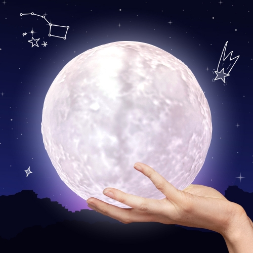 LED 달 무드등 (약 12 x 11cm)