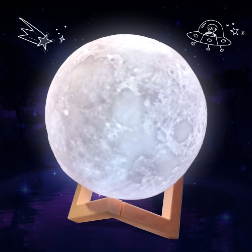 LED 달 무드등 (약 12 x 11cm)