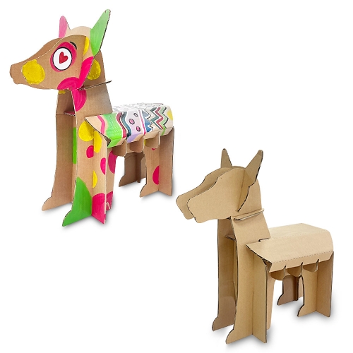 황색 종이동물 강아지 만들기