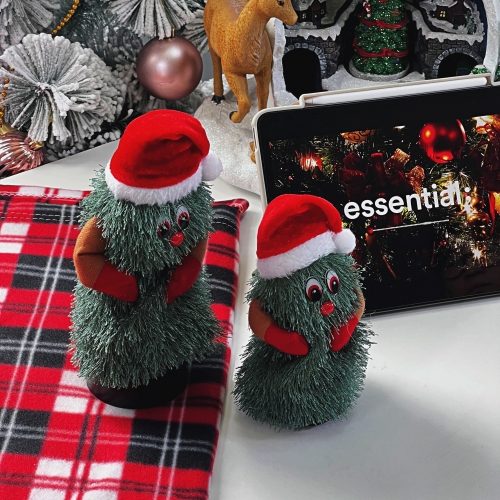 크리스마스 춤추는 미니 그루브 트리인형 루돌프 움직이는 댄싱 인형 장난감