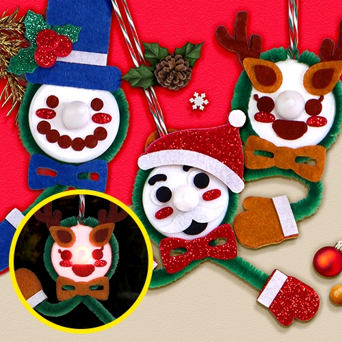 [하하당] 크리스마스 티라이트 오너먼트 (3종 택1)