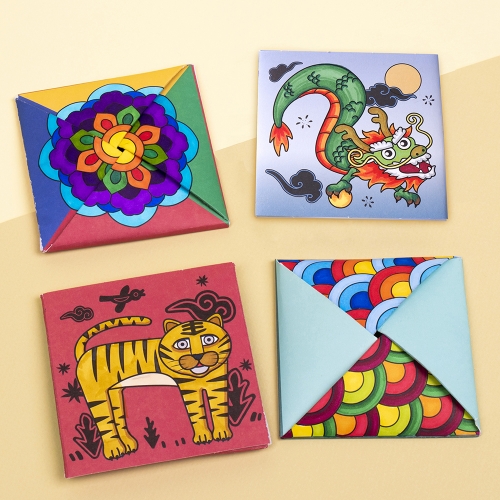 십이지간 전통 딱지 2종 set (뱀 딱지 추가)