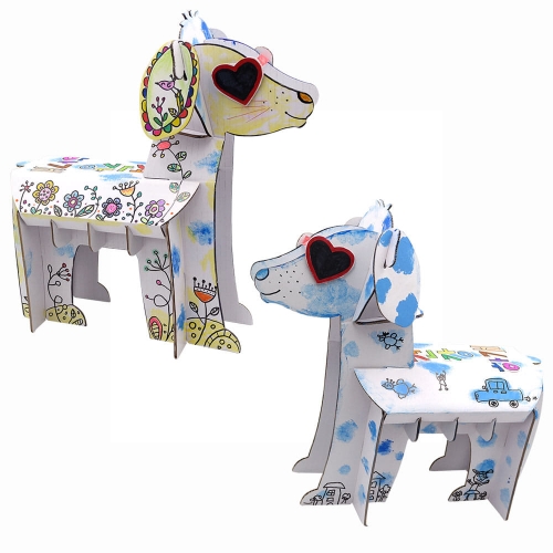 흰색 대형 박스 반려동물 강아지 만들기 (2종 중 택1)