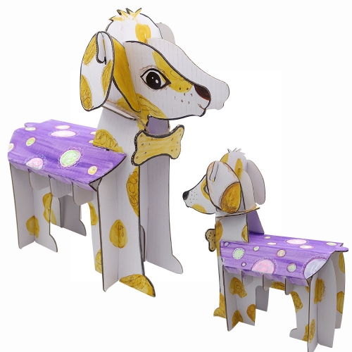 흰색 대형 박스 반려동물 강아지 만들기 (2종 중 택1)