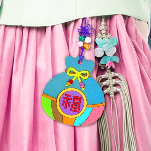 [하하당] 복주머니 안전거울 팬시우드