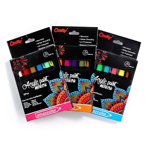 [하하당] 아크릴펜 6색 (3종 택1)