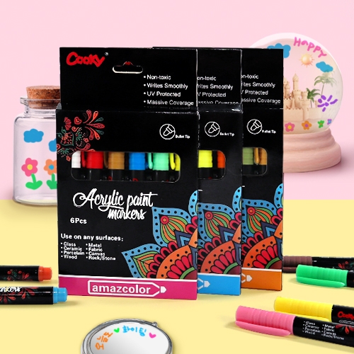 [하하당] 아크릴펜 6색 (3종 택1)