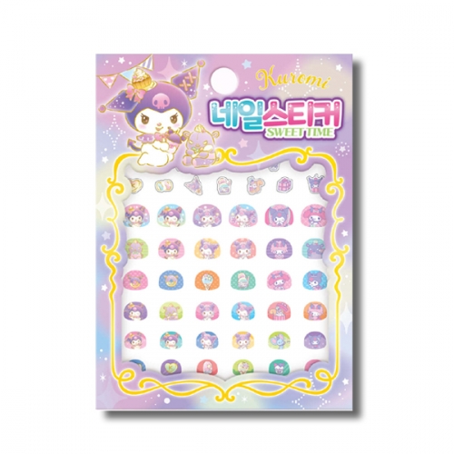 산리오 쿠로미 네일스티커 스윗타임 손톱 꾸미기_아이누리