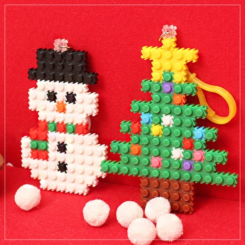 디폼 블록 크리스마스 키링(4종 택1)