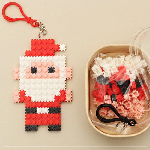 디폼 블록 크리스마스 키링(4종 택1)