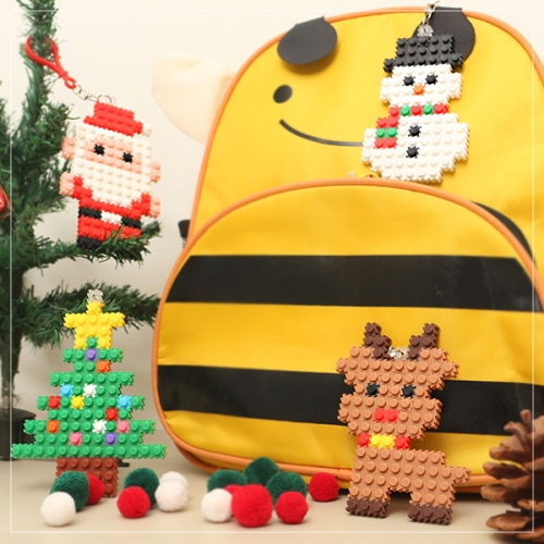 디폼 블록 크리스마스 키링(4종 택1)