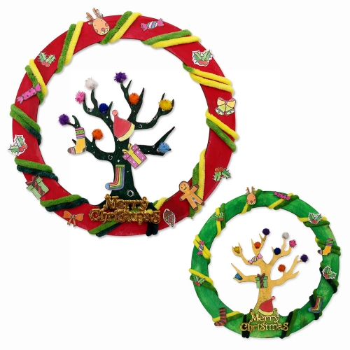 크리스마스 트리 리스 꾸미기