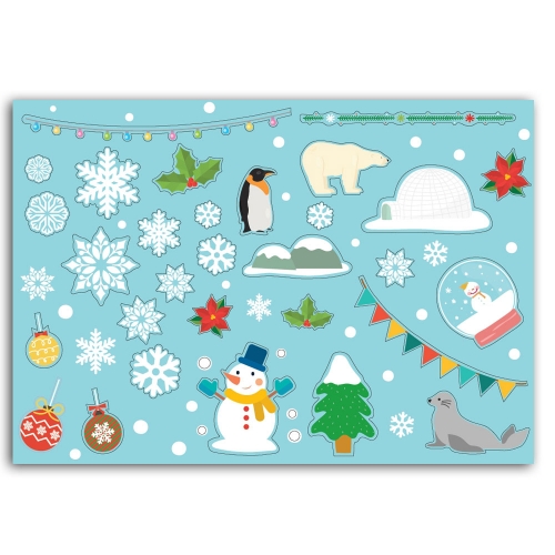 겨울 꾸미기 스티커(3매)