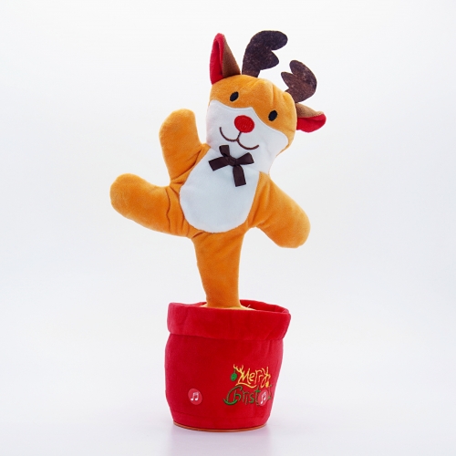 크리스마스 선인장 산타 트리 루돌프 화분인형 말 따라하는 움직이는 인형 춤추는 트리인형 댄싱트리