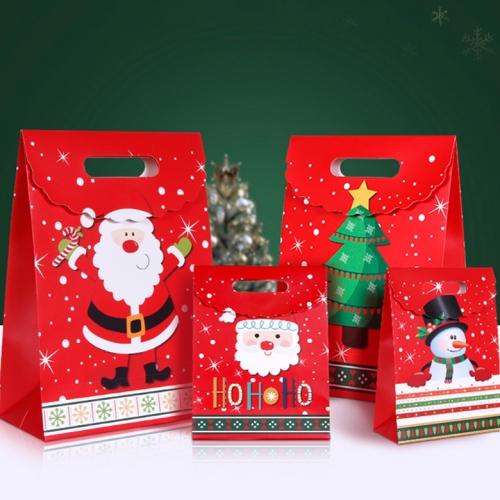[키즈비전]크리스마스 손잡이 쇼핑백 10개 SET
