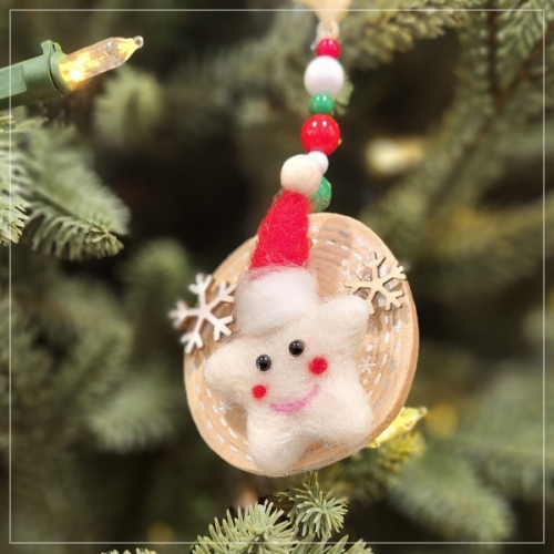 크리스마스 양모 키링3종(택1)