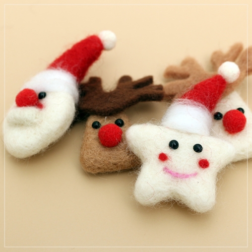 크리스마스 양모 키링3종(택1)