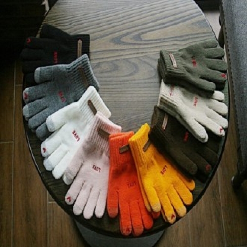 스마트폰 터치장갑- LOVE /기모안감/겨울철 보온, 방한