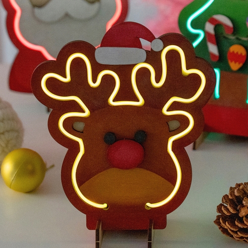 284 크리스마스 네온사인 액자 만들기