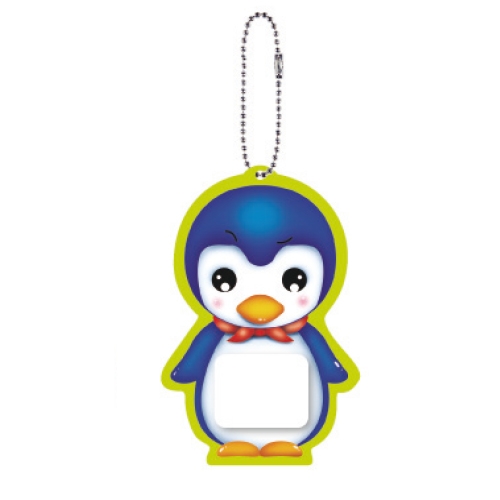 [무한] 고리형 명찰 4종 (10개/봉) 키링 곰 공룡 펭귄 오리