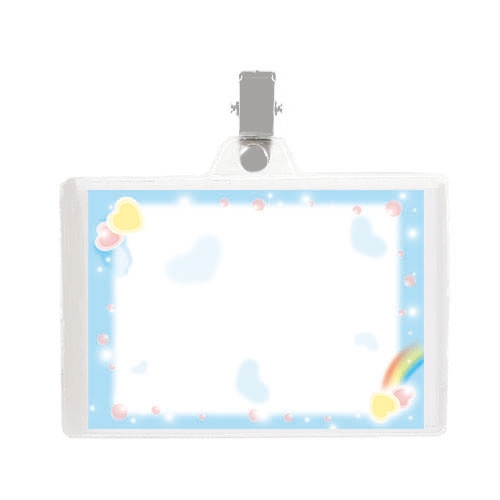 [무한] 집게형 명찰 4종 (10개/봉) 핑크 노랑 파랑 보라