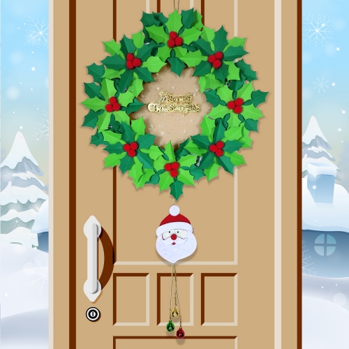 만들기 크리스마스 도어벨 리스