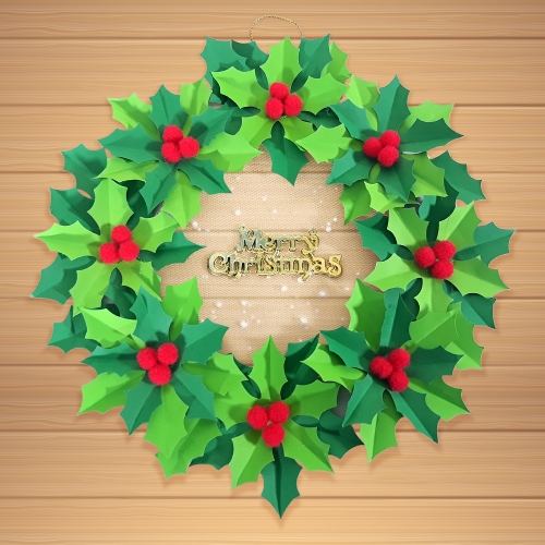 만들기 크리스마스 도어벨 리스