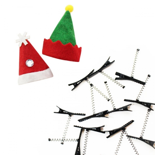 산타모자 미니 크리스마스 장식 (12개입)