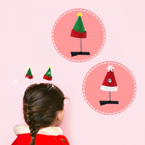 산타모자 미니 크리스마스 장식 (12개입)