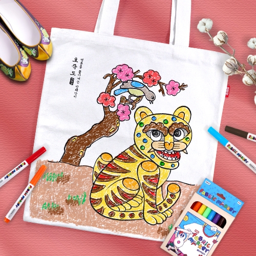 [하하당] 더큰 민화 컬러링 에코백 (7종 택1)