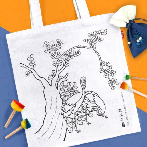 [하하당] 더큰 민화 컬러링 에코백 (7종 택1)