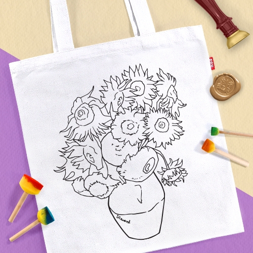 [하하당] 더큰 명화 컬러링 에코백 (2종 택1)