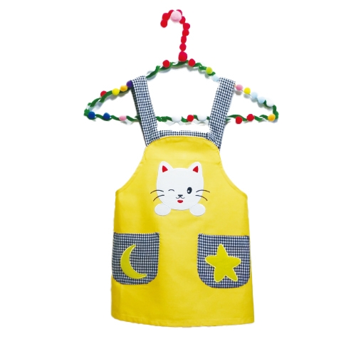 [무한] 어린이 앞치마 (노랑/연두)