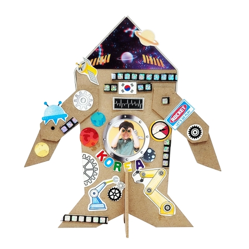 [만꾸] 3D 슝슝로켓우주선(1인용) / 3D입체안경 우주여행 과학 미술 놀이