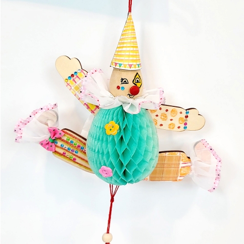 [만꾸] 웃고울고춤추는 피에로 (1인용) / 세계여러나라 움직이는 인형 만들기