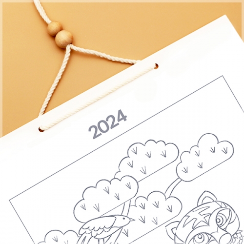 2024년 컬러링 민화 달력