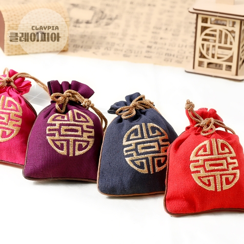 전통문양 복주머니 4종