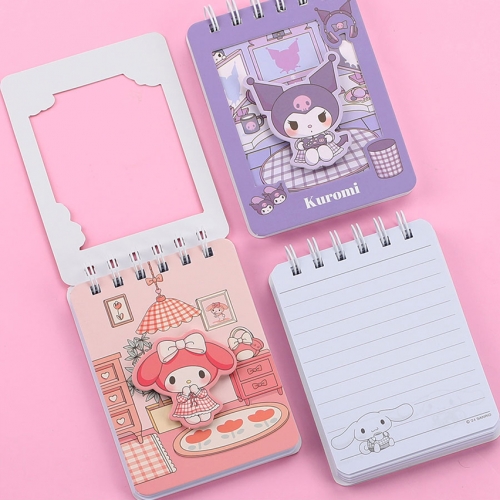 산리오캐릭터즈 입체 핸디 수첩 스프링 수첩 휴대용 미니 단어장