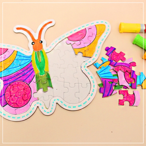 그리기 나비 종이퍼즐