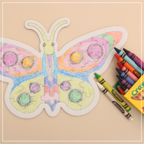 그리기 나비 종이퍼즐
