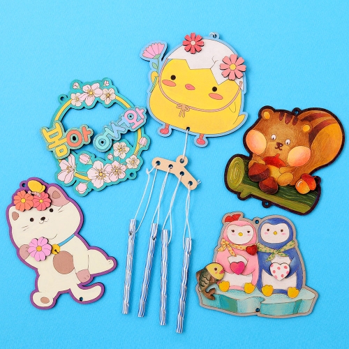 우드DIY 풍경 만들기 5종 풍경종 튜브벨 도어벨 만들기키트