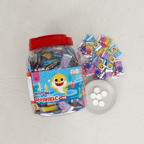 핑크퐁 대용량 아기상어 아이비타C+아연 500정