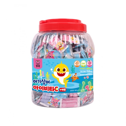 핑크퐁 대용량 아기상어 아이비타C+아연 500정