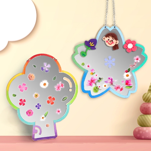 [하하당] 봄꽃 피어난 거울 아트 (2종 택1)