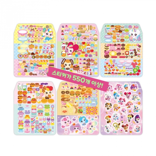캐치 티니핑 디저트샵 스티커북 스티커팩 스티커놀이 코디스티커 다꾸